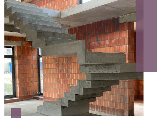 Изготовление бетонных лестниц под ключ в Кронштадте