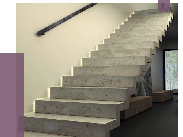 Облицовка бетонных лестниц в Кронштадте от 4695 руб/м2