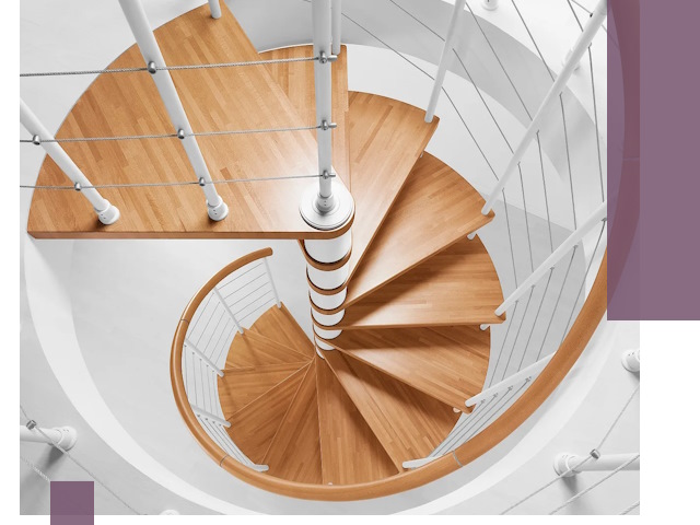 Изготовление винтовых лестниц под ключ в Кронштадте