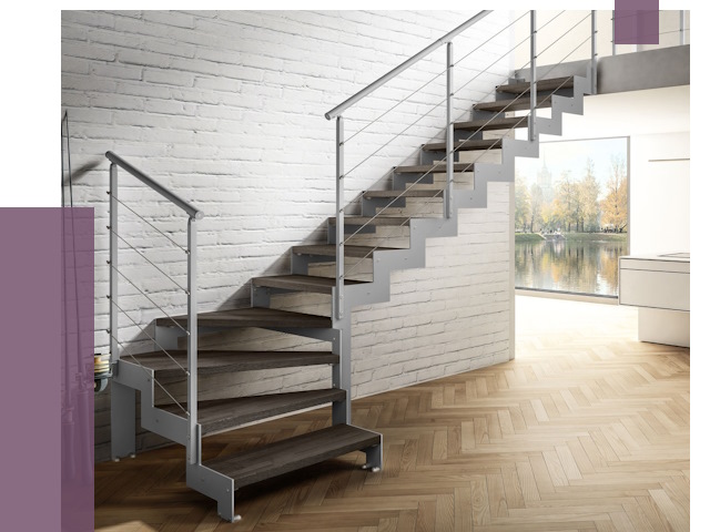 Г-образные лестницы под ключ в Кронштадте от 37823 руб. | ПРОЛЁТ-Крн