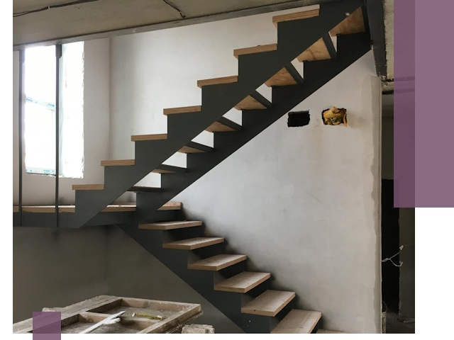 Изготовление лестниц на металлокаркасе в Кронштадте от производителя