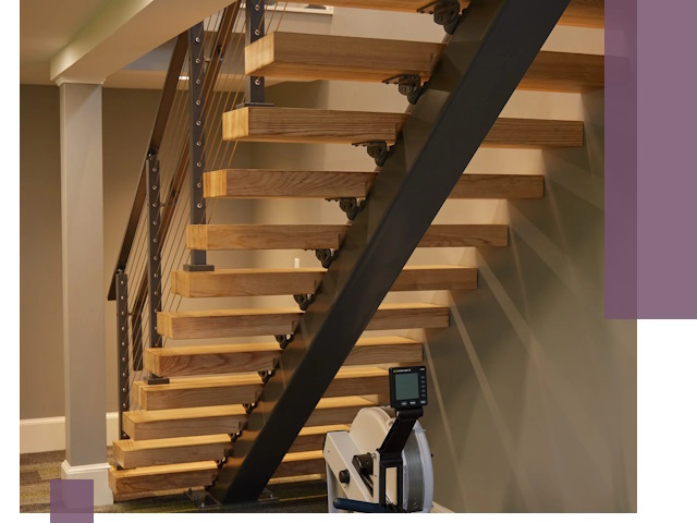 Лестницы на монокосоурах под ключ в Кронштадте - изготовление и монтаж