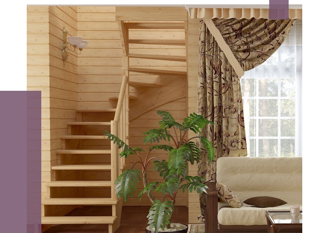 Лестницы для дачи в Кронштадте от 77472 руб.  | ПРОЛЁТ-Крн