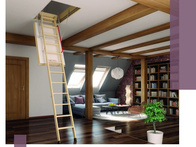 Чердачные лестницы под ключ в Кронштадте: изготовление и монтаж