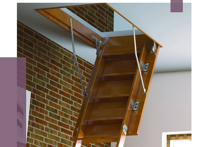 Установка чердачной лестницы в Кронштадте от 7982 руб. | ПРОЛЁТ-Крн