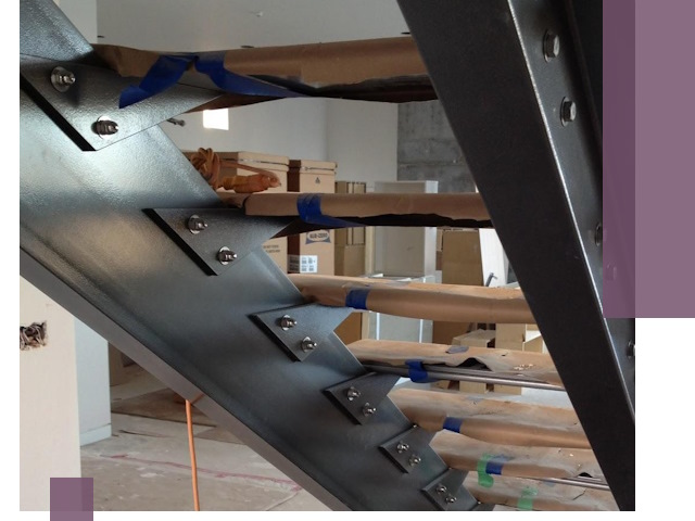 Усиление лестничных конструкций и усиление опор в Кронштадте