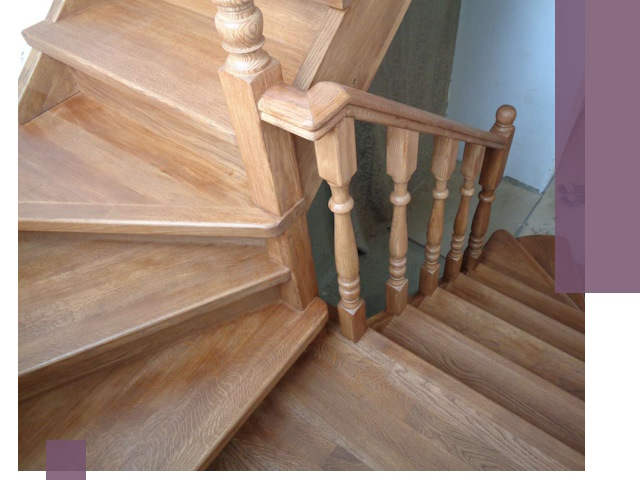 Дубовые лестницы под ключ в Кронштадте: изготовление и монтаж