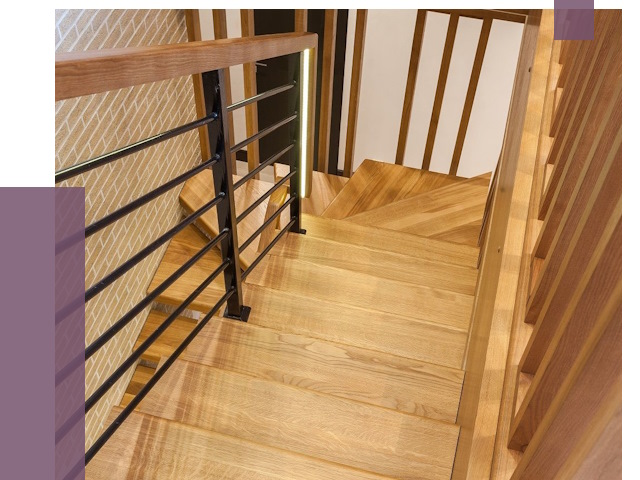 Лестницы из ясеня в Кронштадте под ключ от 10225 руб. 