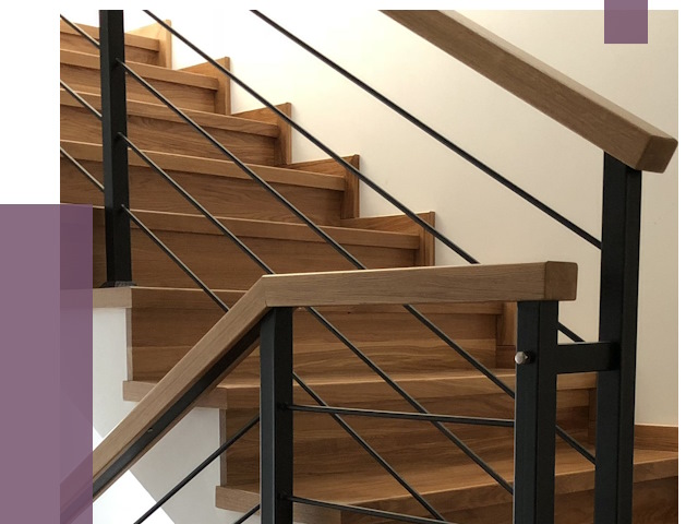Обшивка металлической лестницы деревом в Кронштадте от 4434 руб. 