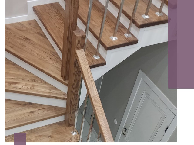 Обшивка металлических лестниц под ключ в Кронштадте