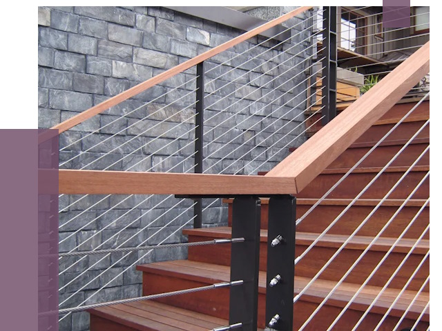 Тросовые перила под ключ в Кронштадте от 7930 руб.