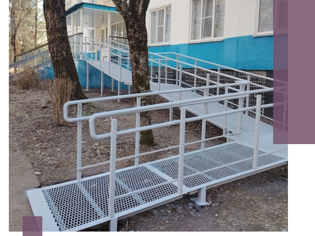 Пандусы под ключ в Кронштадте: изготовление, монтаж и демонтаж