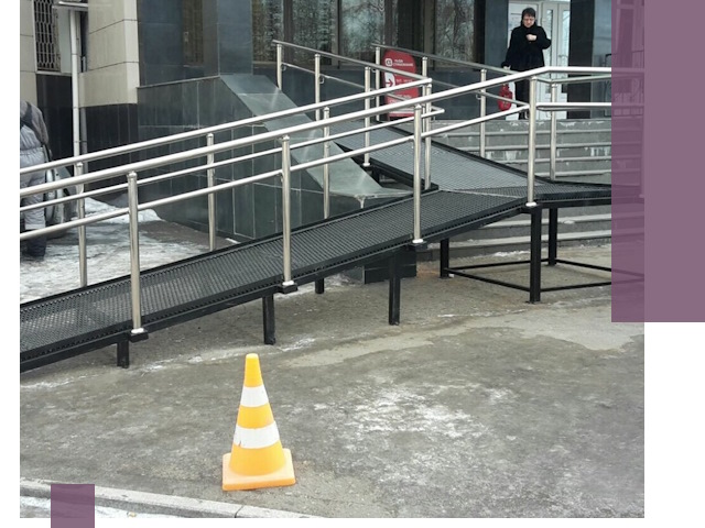 Стационарные пандусы под ключ в Кронштадте — изготовление и монтаж