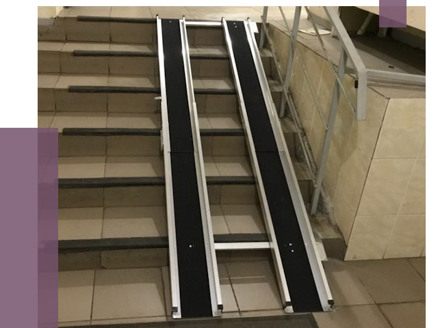 Установка пандуса в подъезд в Кронштадте от 8139 руб. под ключ | ПРОЛЁТ-Крн