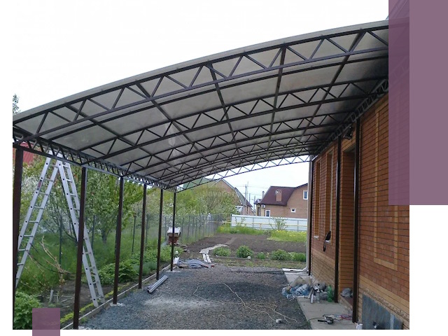 Профессиональный монтаж навесов под ключ в Кронштадте