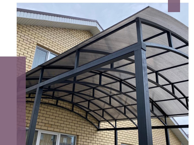 Монтаж козырьков в Кронштадте от 11738 руб. | ПРОЛЁТ-Крн