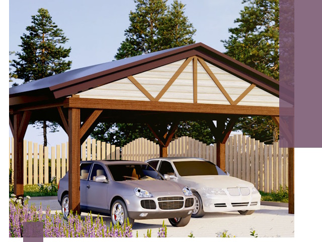 Навесы для автомобиля в Кронштадте — изготовление и монтаж