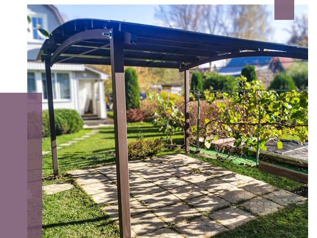 Навесы для дачи в Кронштадте от 12990 руб. под ключ — ПРОЛЁТ-Крн