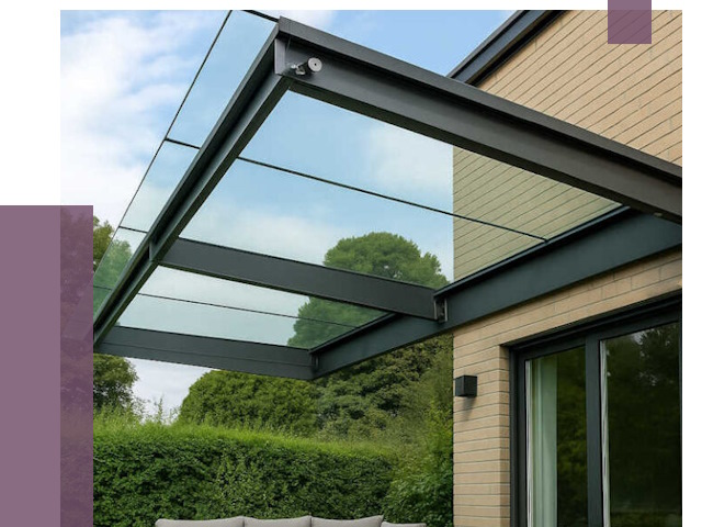 Стеклянные навесы и козырьки в Кронштадте от 12521 руб.