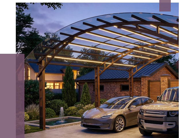 Металлические навесы в Кронштадте от 12938 руб. под ключ — ПРОЛЁТ-Крн