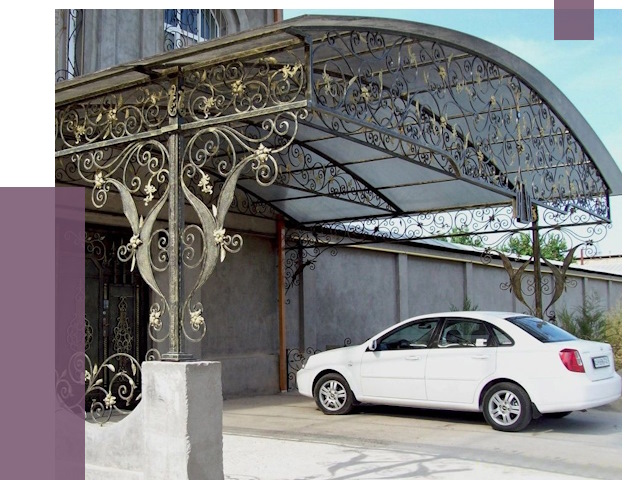 Кованые навесы в Кронштадте от 14868 руб. | ПРОЛЁТ-Крн