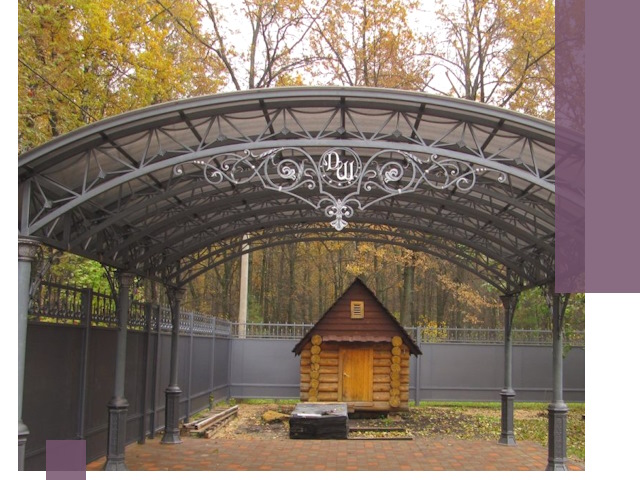 Кованые навесы премиум-класса под заказ в Кронштадте