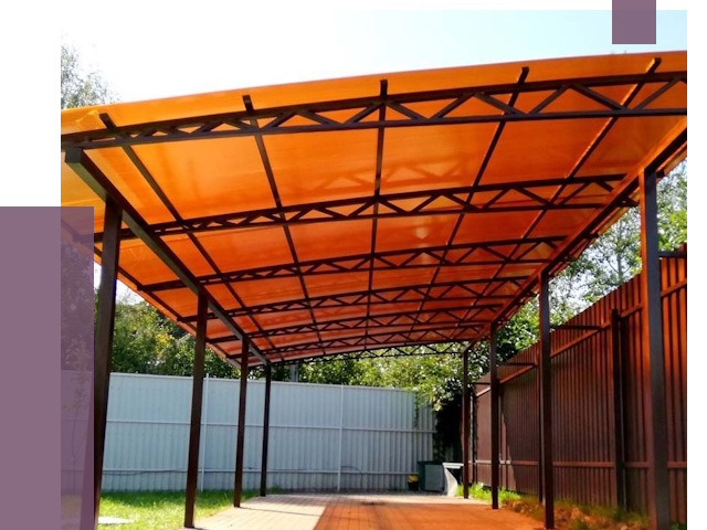 Односкатные навесы под ключ в Кронштадте от 13408 руб. 