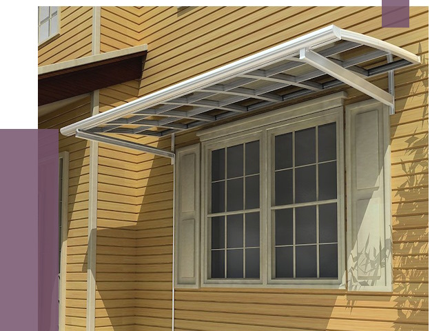 Козырьки над окнами в Кронштадте от 7773 руб. — монтаж, покупки | ПРОЛЁТ-Крн
