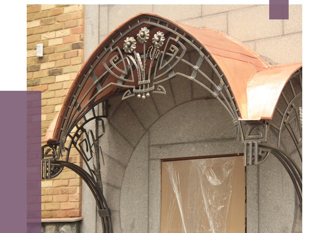 Арочные козырьки в Кронштадте от 14868 руб. 