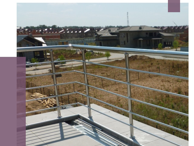 Парапеты из нержавеющей стали в Кронштадте от 8139 руб. за м² | ПРОЛЁТ-Крн