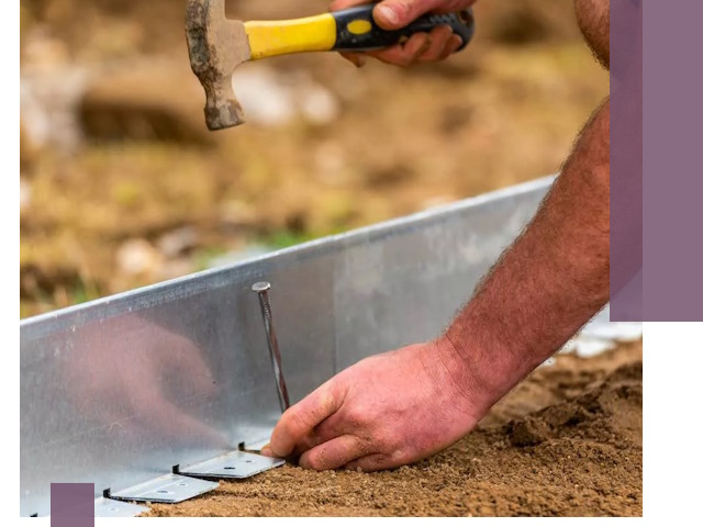 Монтаж металлических бордюров в Кронштадте быстро и качественно