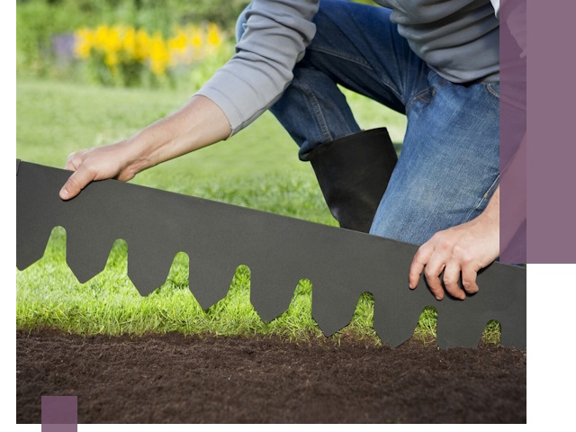 Металлические бордюры для газона в Кронштадте — изготовление и монтаж