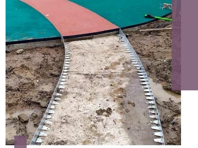 Металлические бордюры для дорожек в Кронштадте — монтаж и изготовление