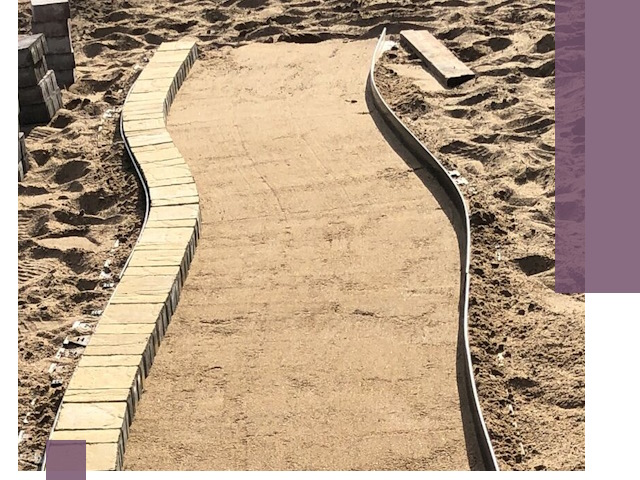 Металлические бордюры для тротуаров в Кронштадте — прочные и долговечные