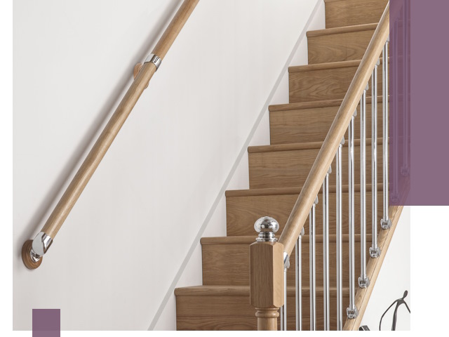 Пристенные поручни из стали и нержавейки под монтаж в Кронштадте